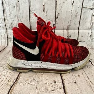 Nike Youth Kevin Durant 10 Red Velvet Basketball Shoes Size Y4